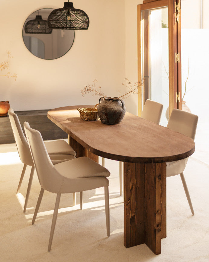 Mesa de comedor + banca Set Tonai