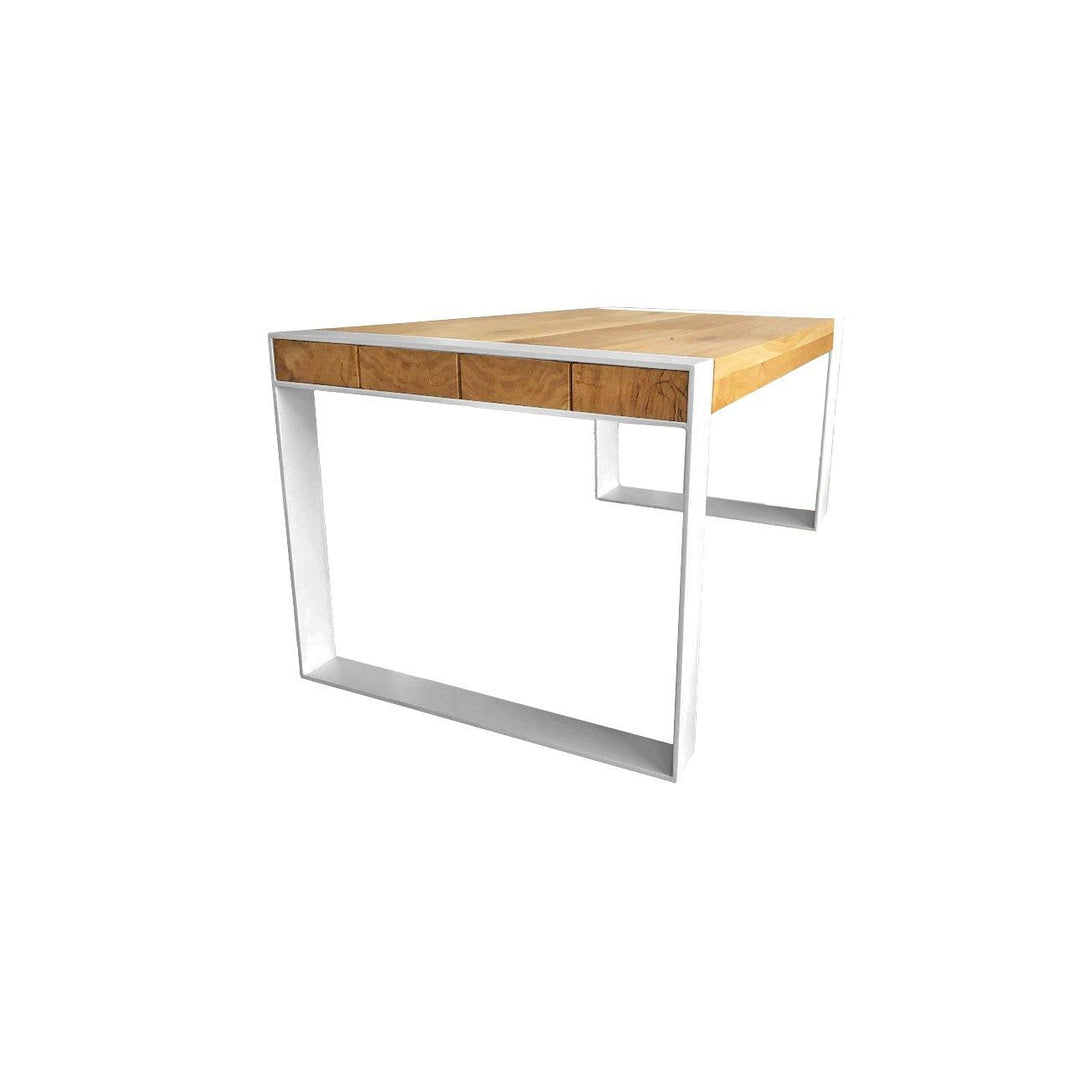 Mesa Comedor Estructura Hierro Patas En U Vigas Madera - dkolina