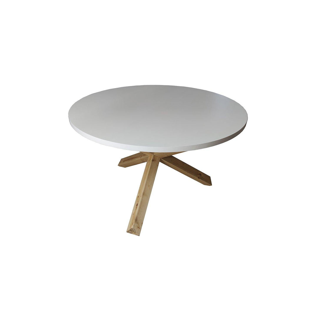 Mesa de Comedor Atemporal Patas Madera Tablero blanco - dkolina